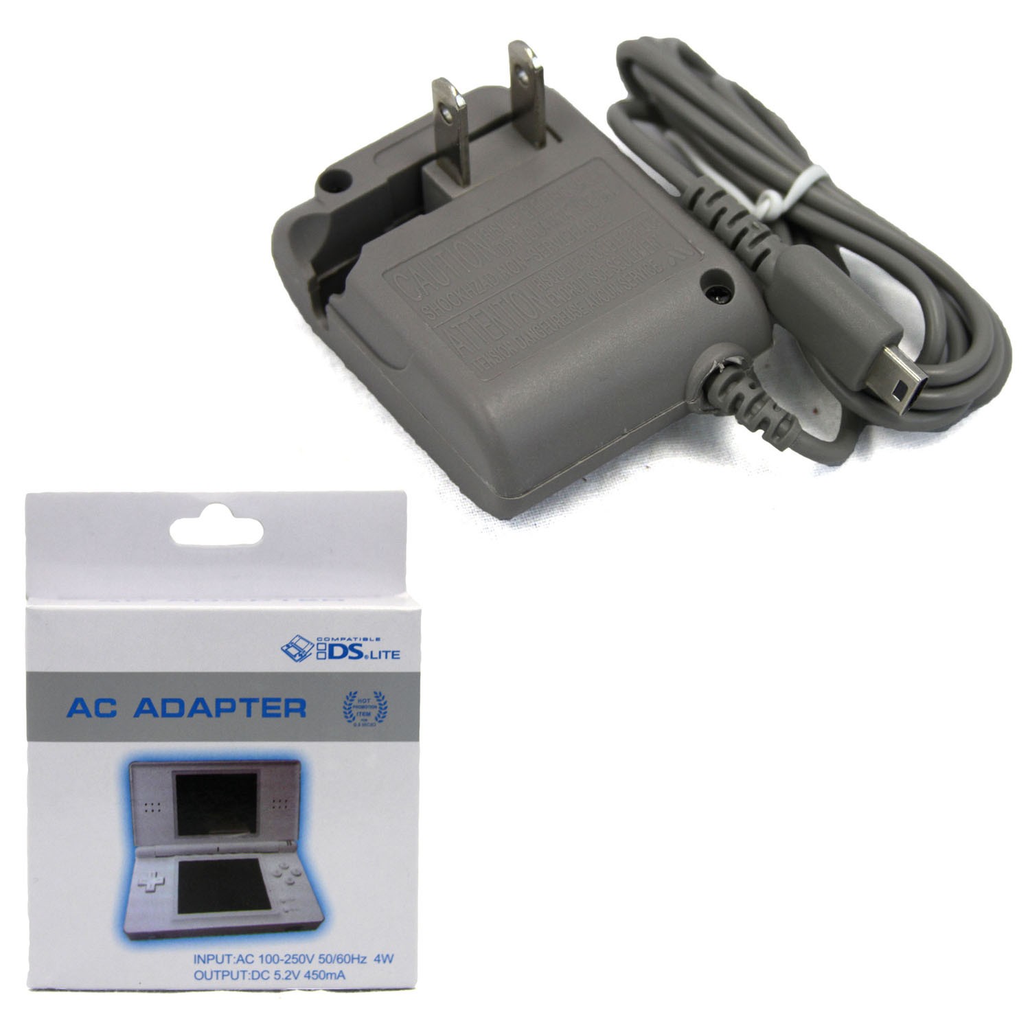 DS Lite - 110V-220V AC Charger Cord Hexir (DSL Wall Power Cable Adapter)