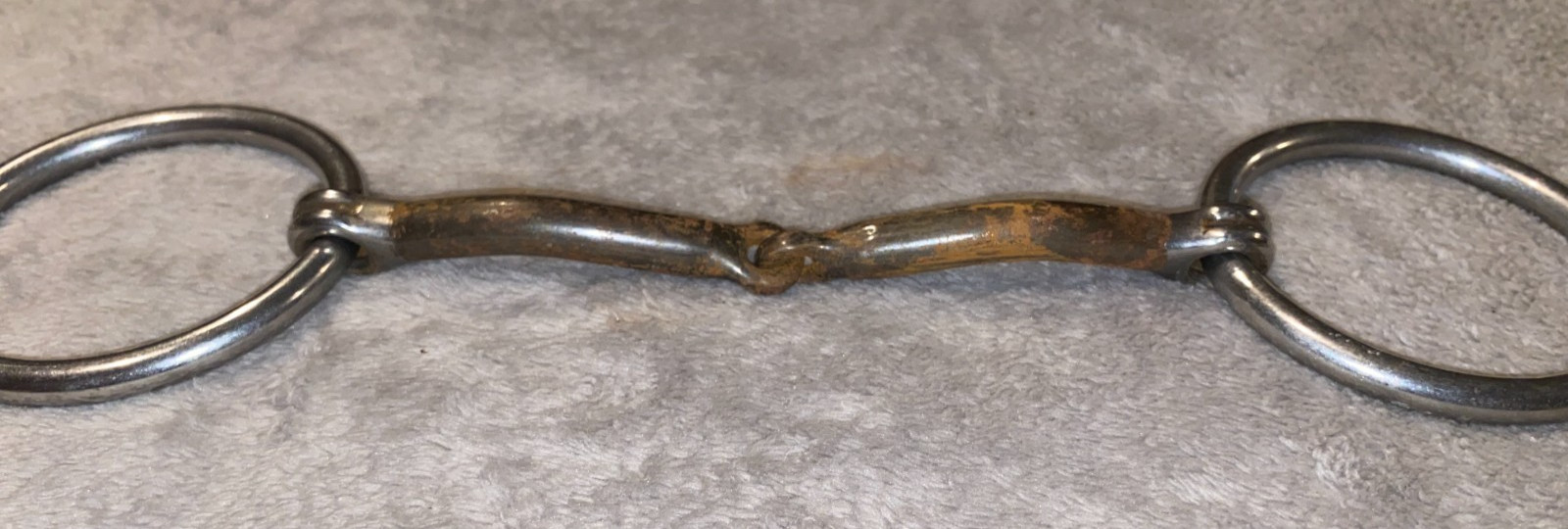 6'' REINSMAN #101 600 CURVED WESTERN SWEET IRON SNAFFLE LOOSE RING BIT