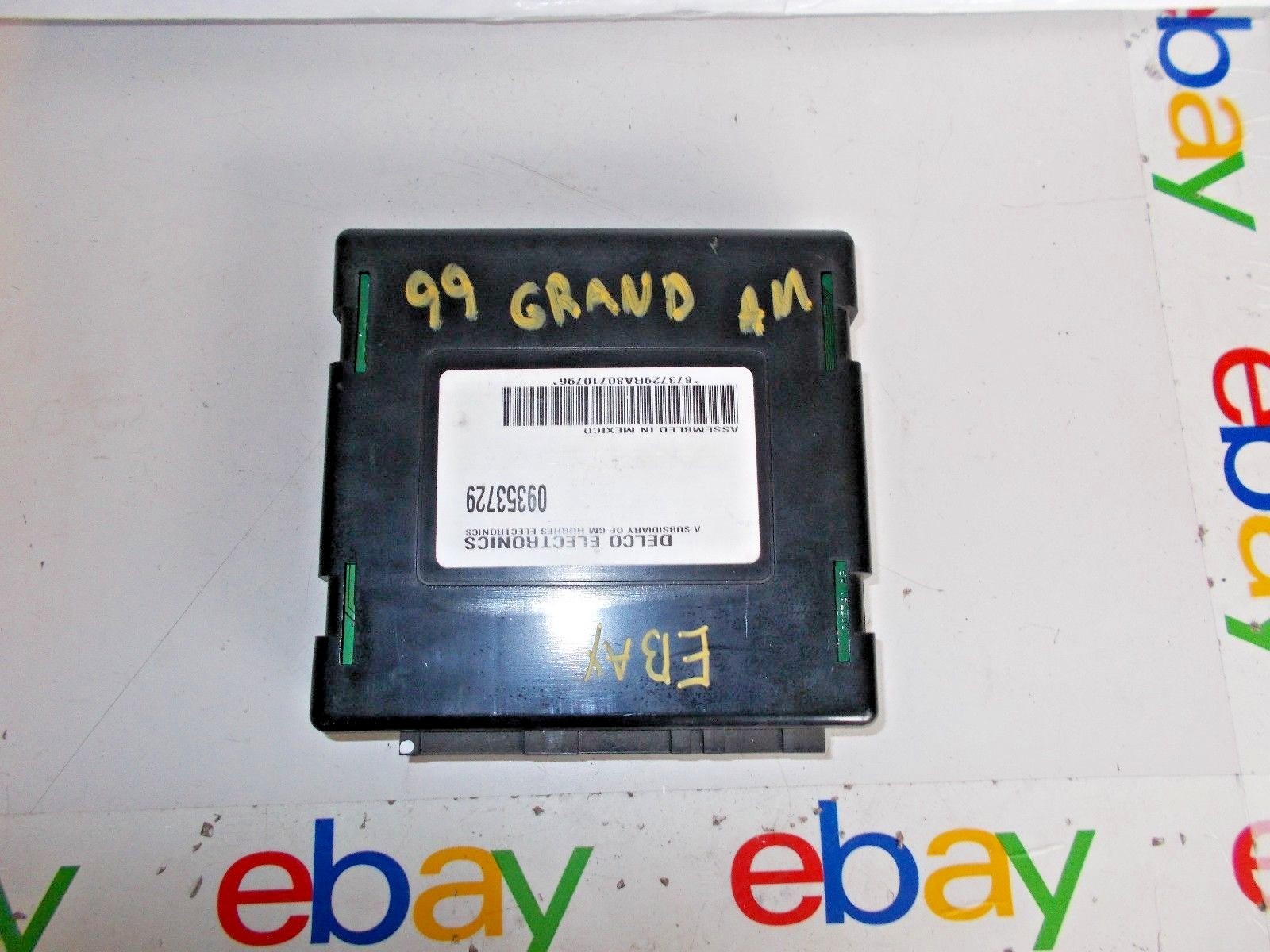 99 1999 Grand AM  ECM ENGINE COMPUTER MODULE 09353729 FREE SHIP 30 DAY WARRANTY