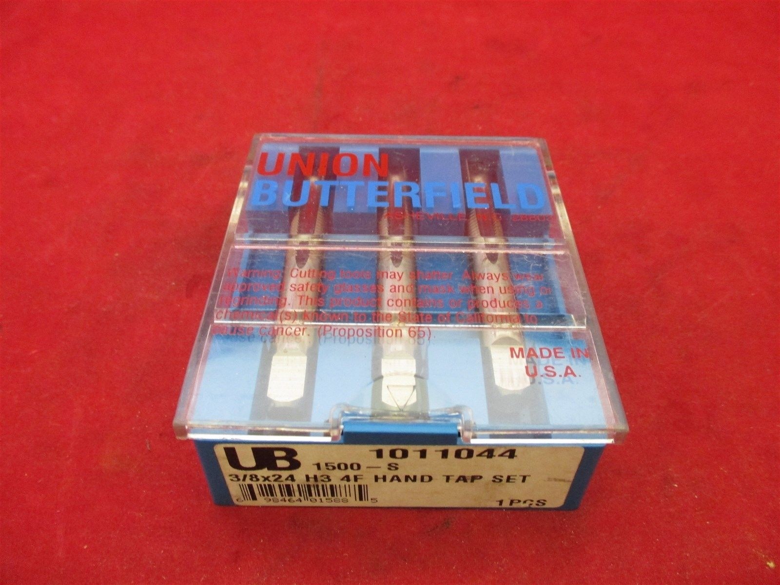 Union Butterfield 1011044 3/8-24 H3 4F Hand Tap Set 1500-S