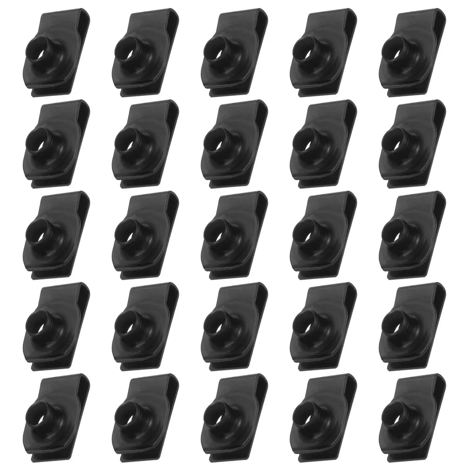U-Style Clip-On Nut, 25 Pcs M10-1.5 Regular Extruded U-Nut U-Type Fasteners H