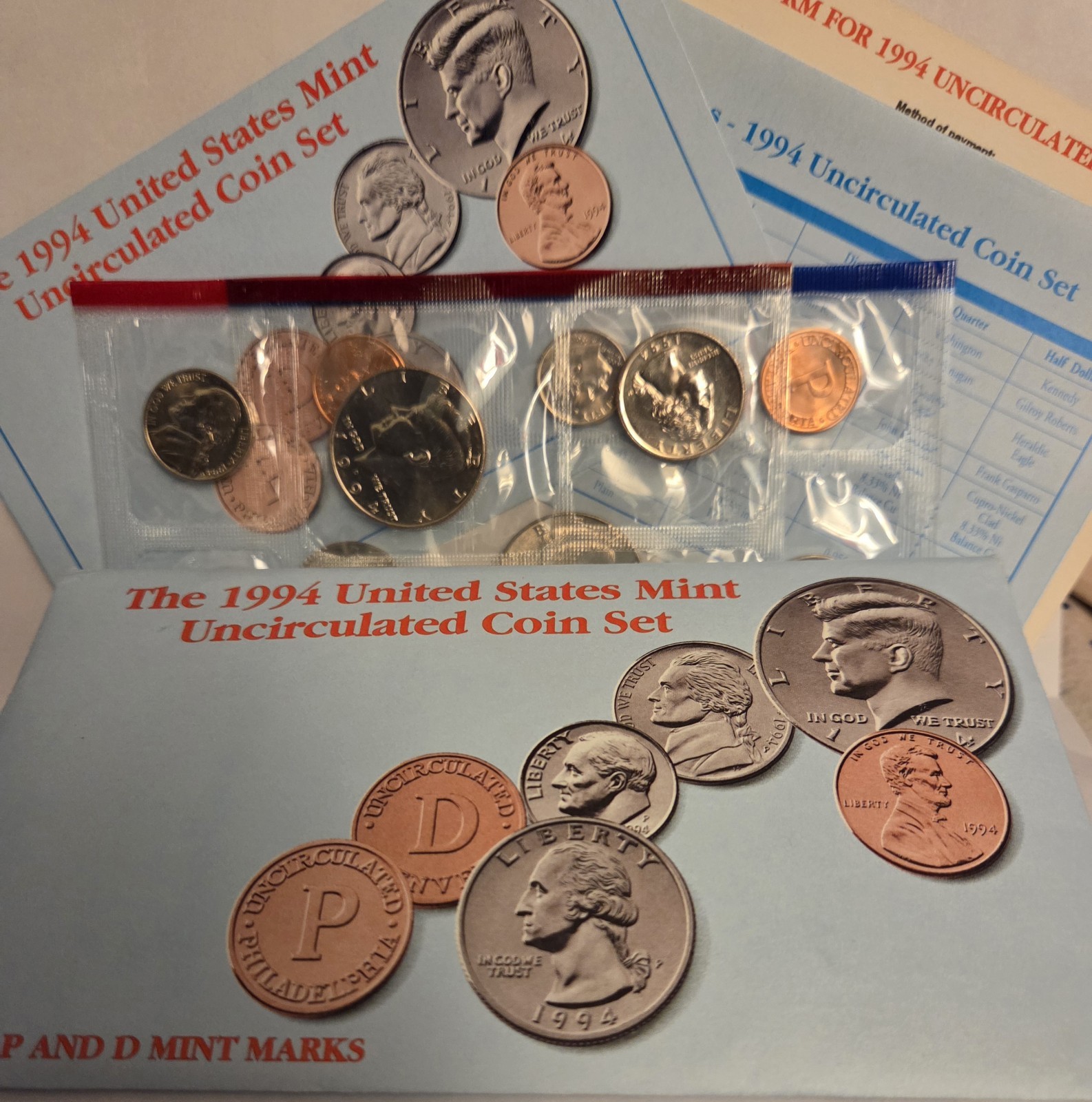 🇺🇸The 1994 UNited States Mint Uncirculated Coin Set With D And P Mint Marks