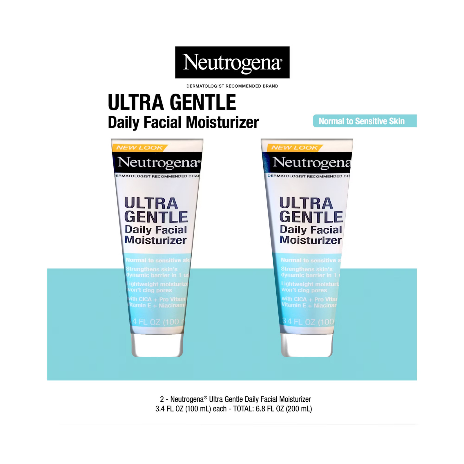 Neutrogena Ultra Gentle Daily Facial Moisturizer 2 pk 3 4 fl oz
