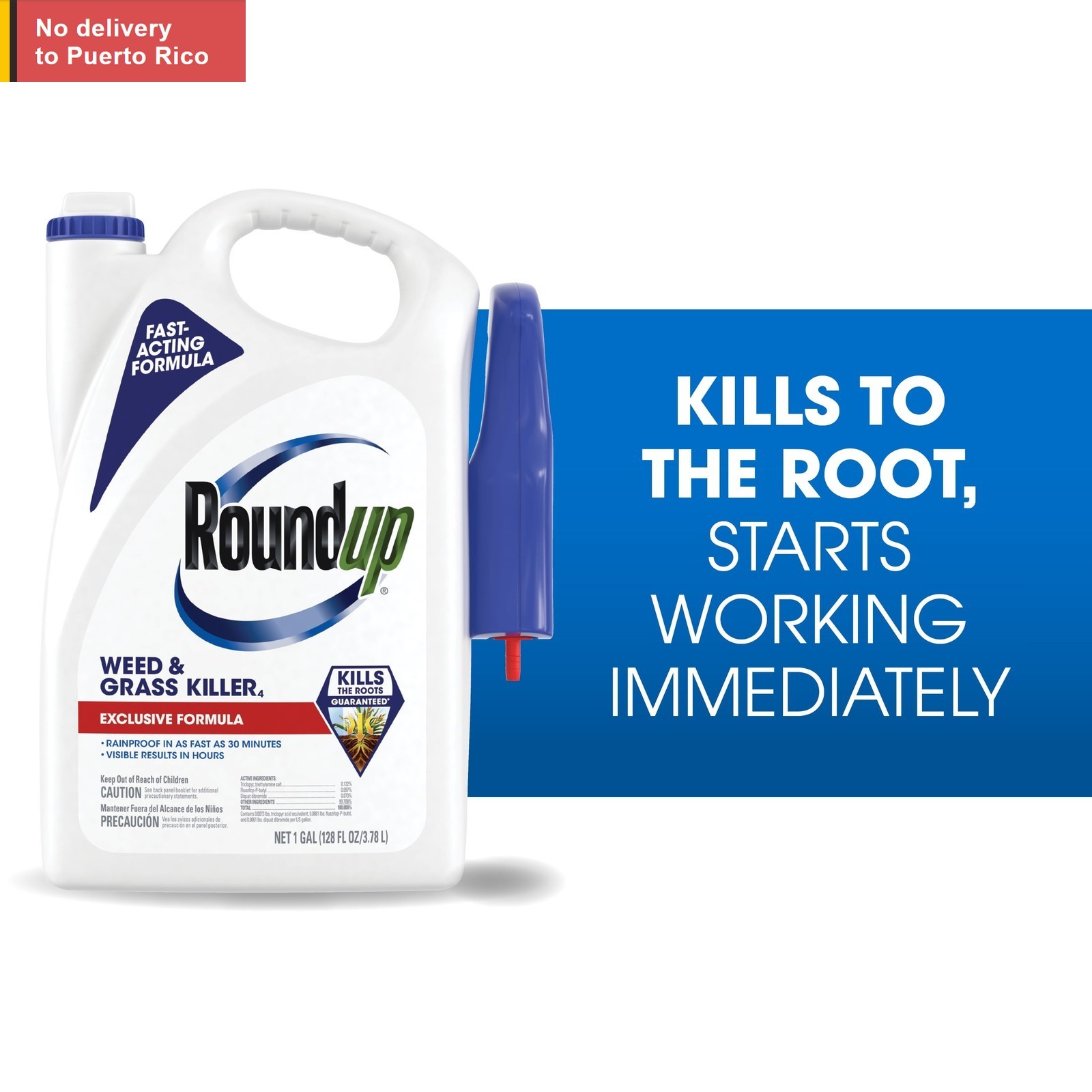 Weed and Grass Killer4 with Trigger Sprayer, 1 gal. Fast delivery