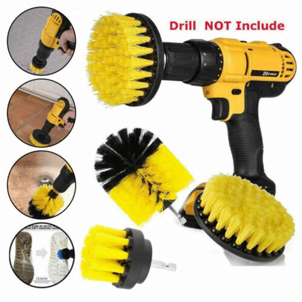 Electric Drill Soft Brush For Car Wheel & Furniture Detailing Cleaning Washing