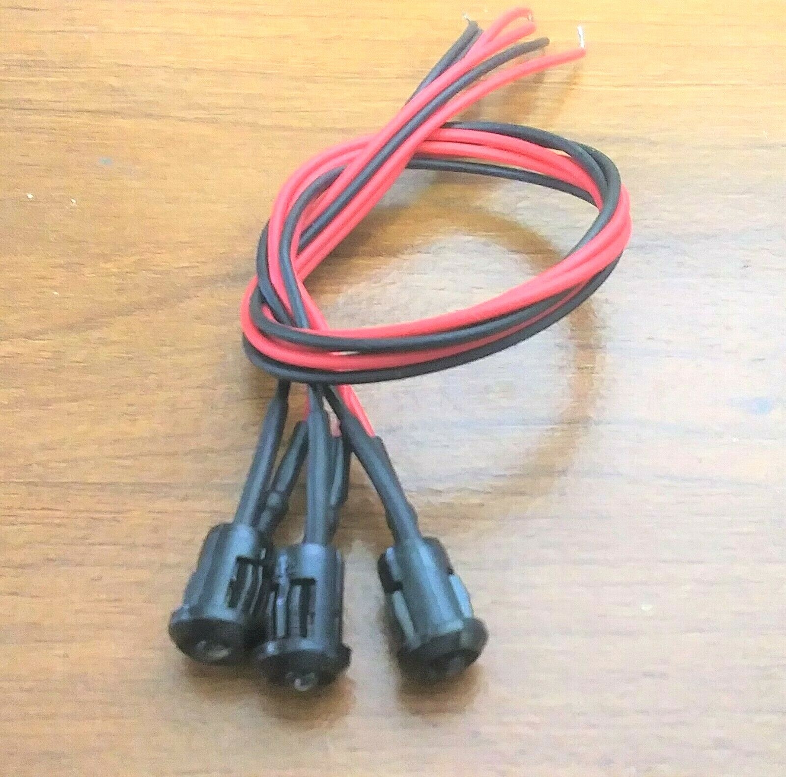 3 Super Bright BBT 12 volt DC Green LED Snap-In 1/4" Indicator Lights