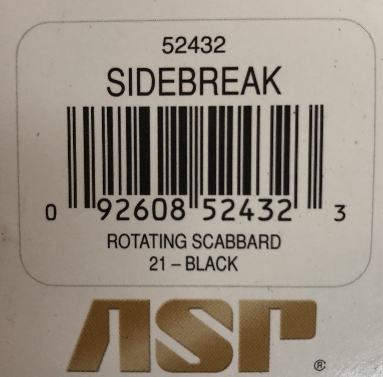 ASP SideBreak Rotating Scabbard 21 Black 52432