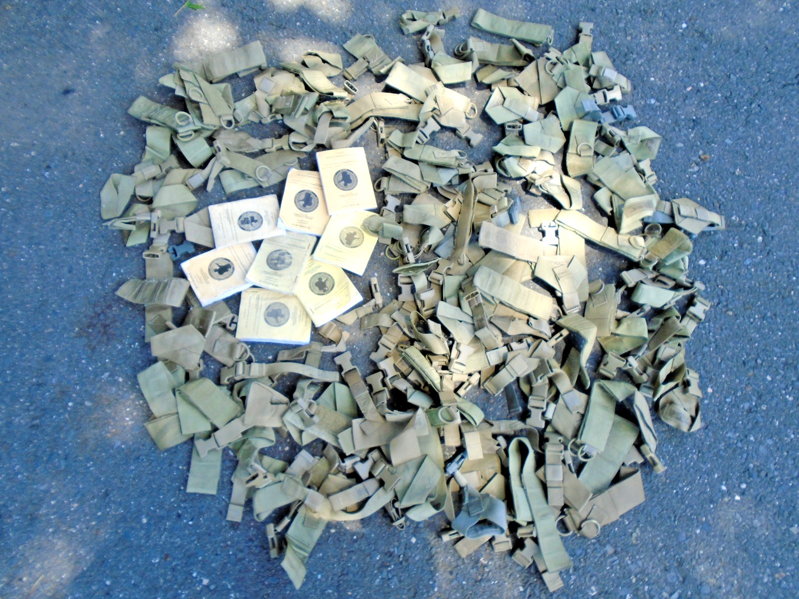 USGI Large Lot Of Tactical Assault Panel TAP Adapters & User Manuals