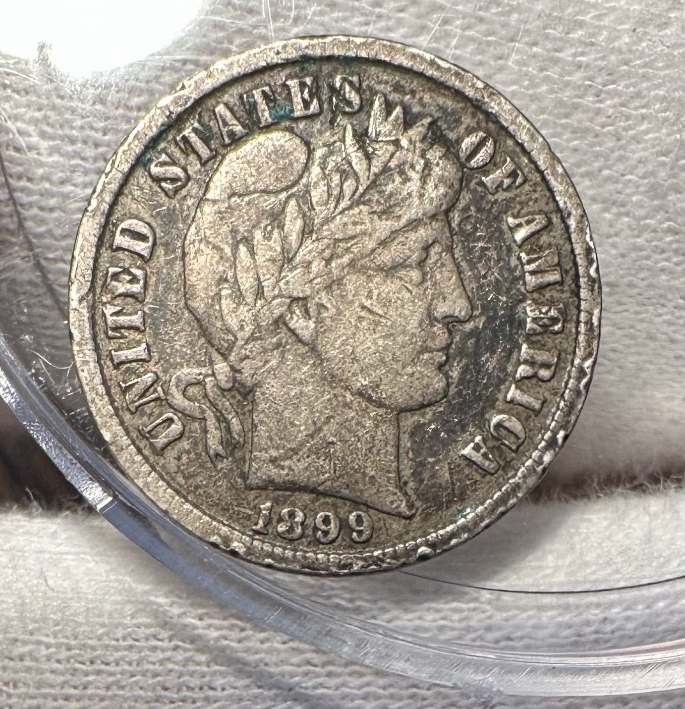 1899 Barber Dime VF Very fine