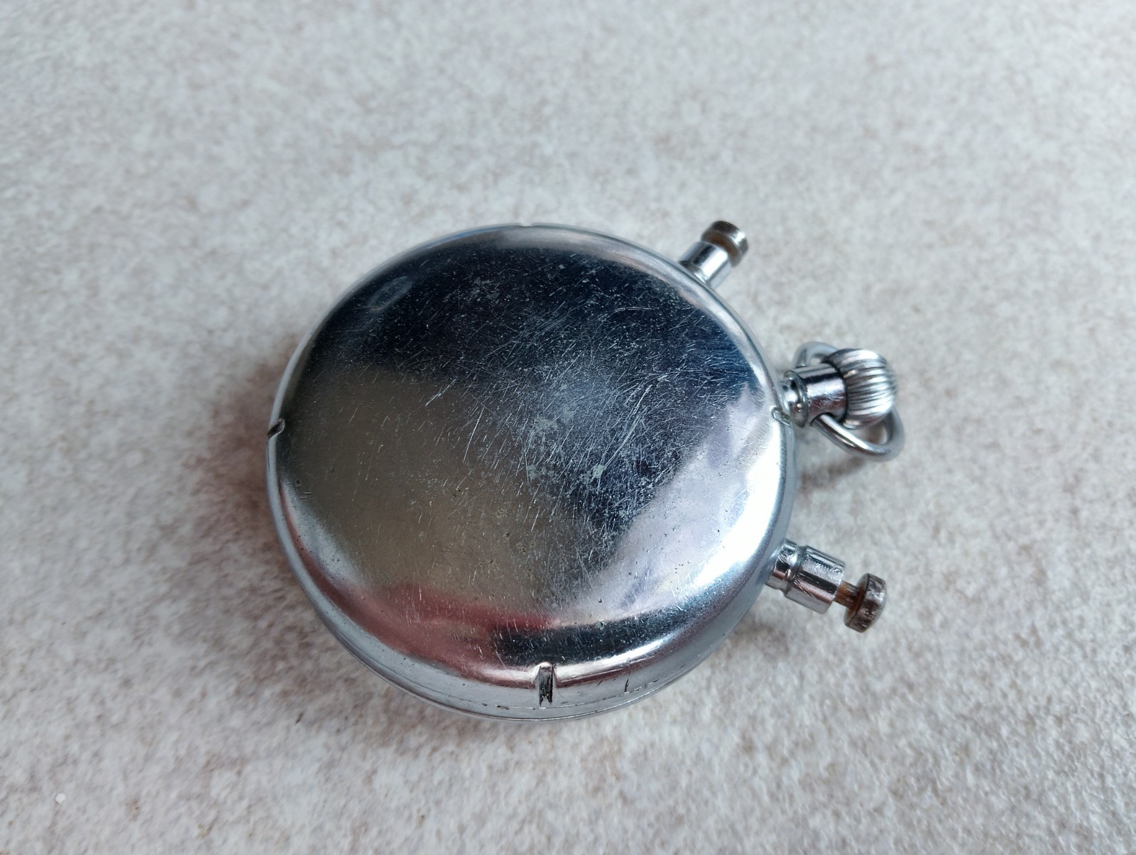 Vintage Soviet Stopwatch Slava Chronometer 3-Button Mechanical Timer/For Parts