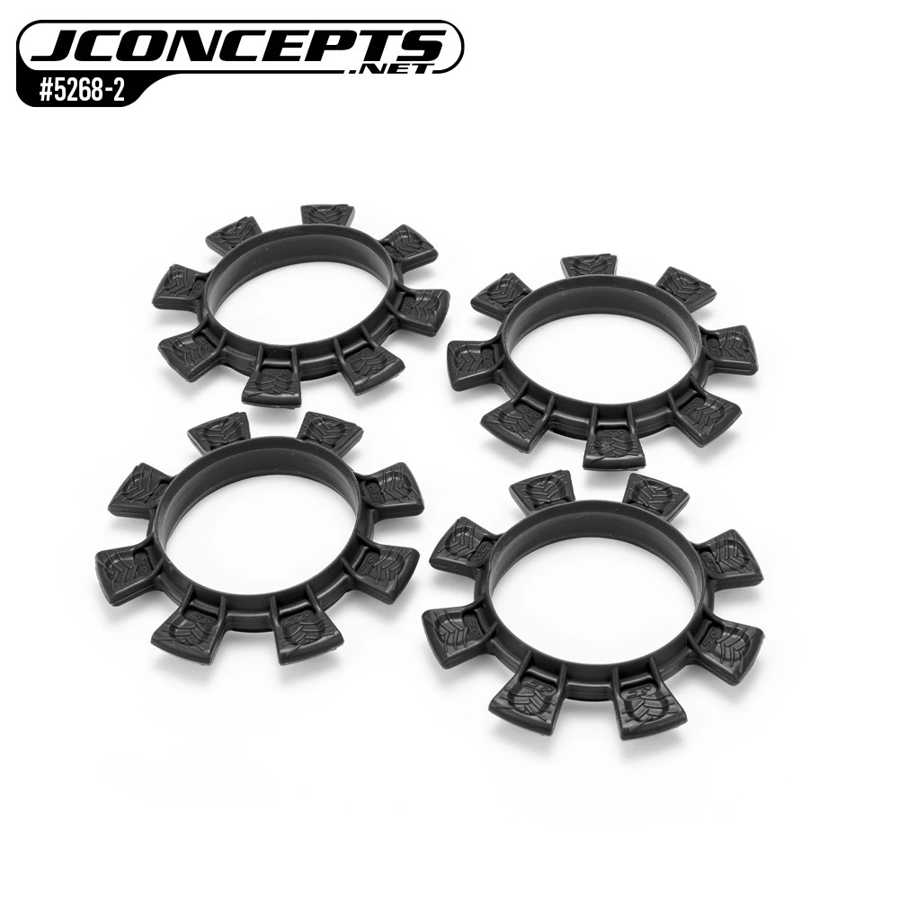 JCO5268-2 Jconcepts Monster Truck Satelitte Tire Rubber Bands (Black)