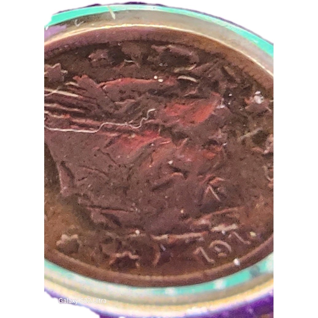 1910 4.6g Barber Nickel W/Lamination Error Planchet Error Off-Center Strike Must