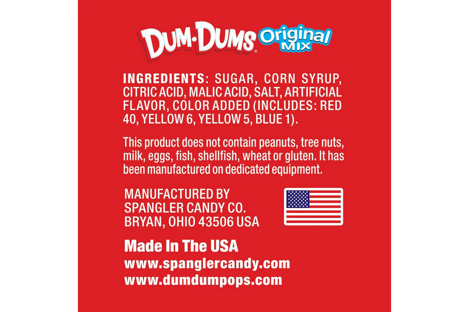 Dum Dum Original Mix Pops 500 Count Bulk Assorted Flavored Lollipops