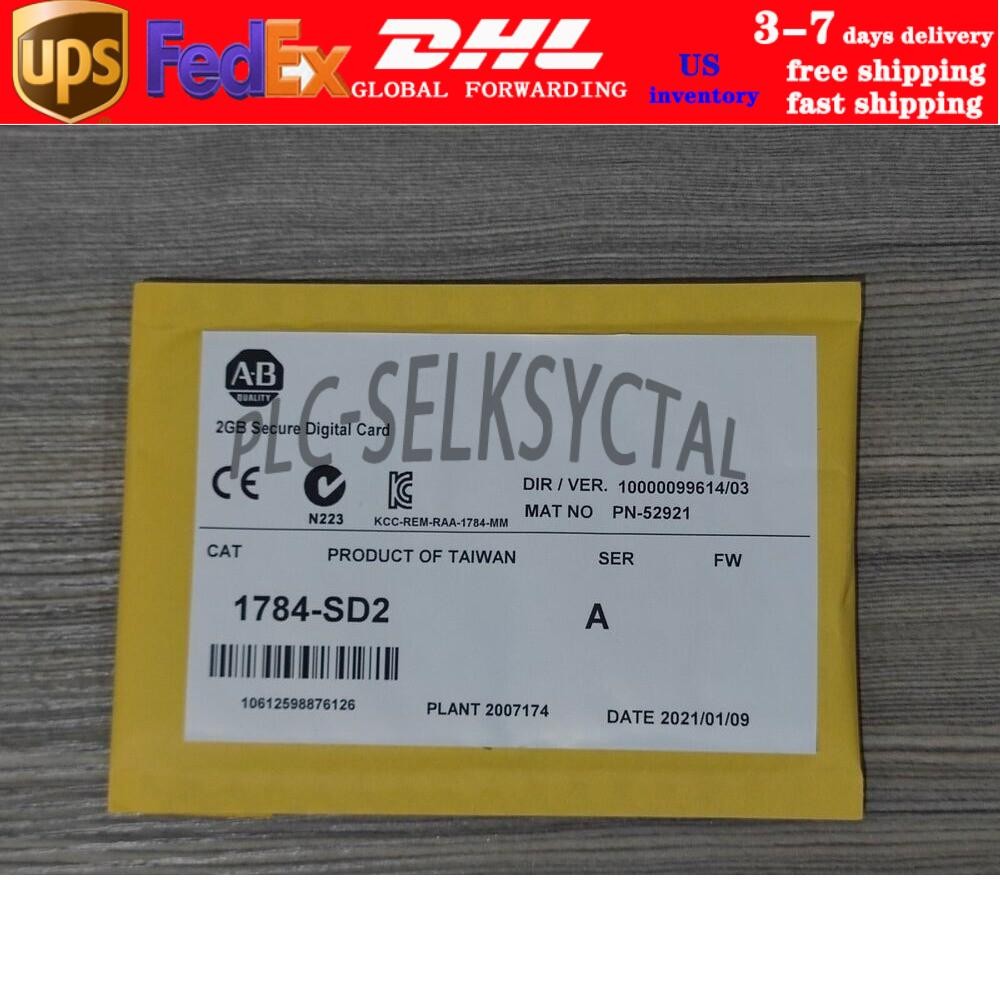 New AB 1784-SD2 Secure Digital Memory Card 2GB in Bag Sealed 1784SD2 US Free Tax