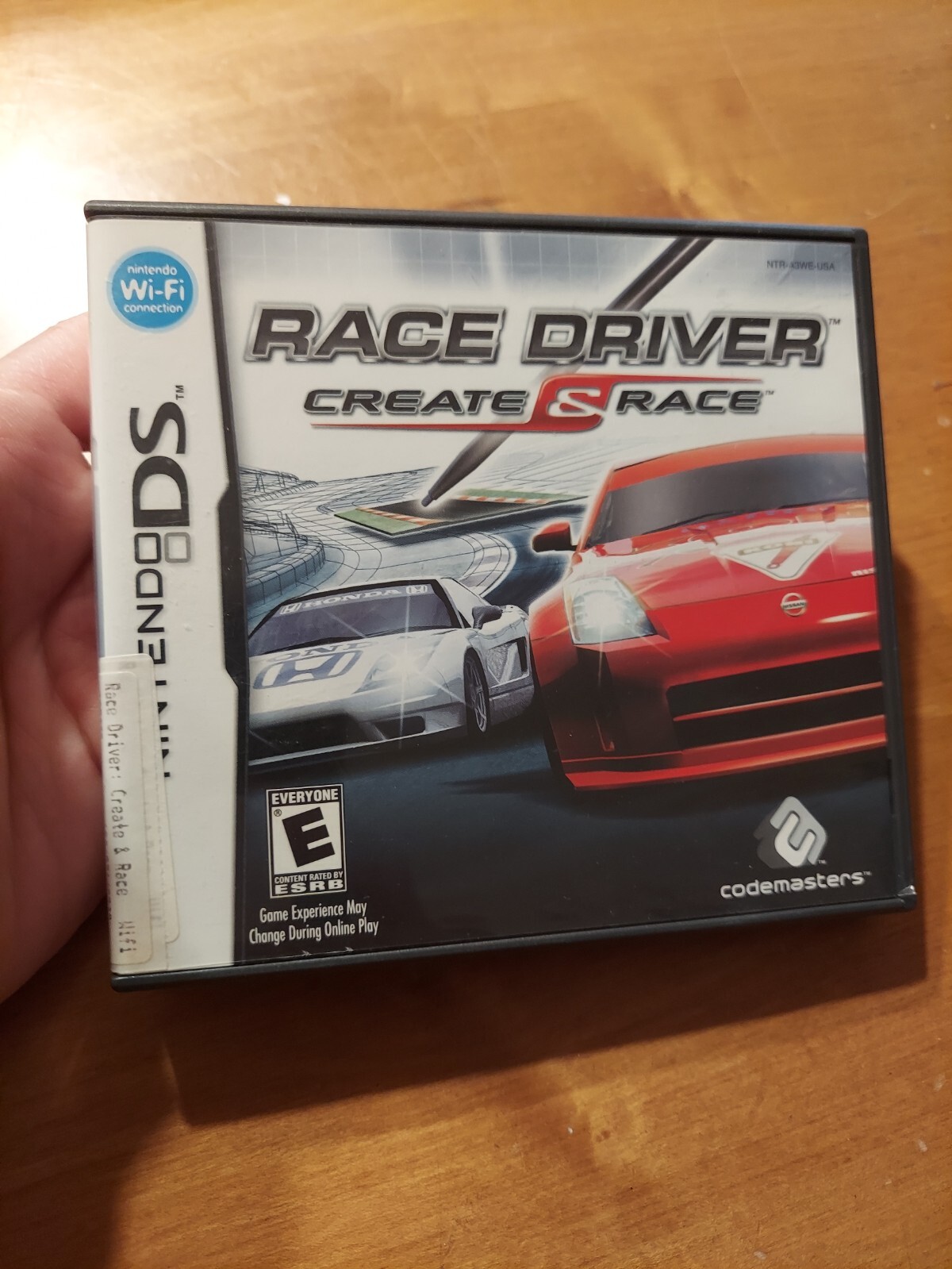 Nintendo DS Race Driver Create & Race EMPTY Case + Manual READ