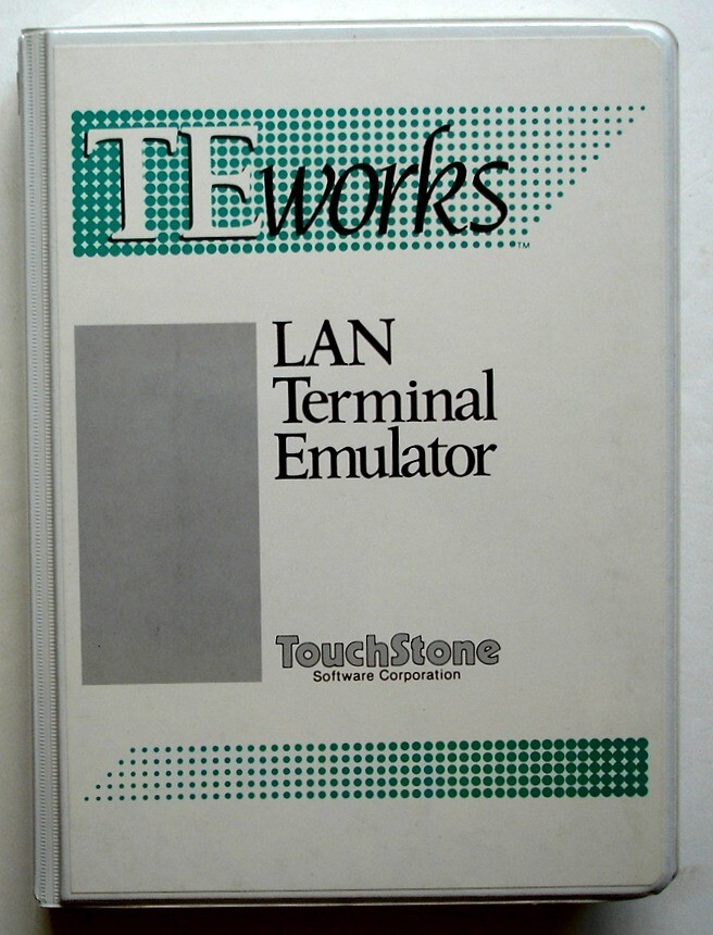 TEworks LAN Terminal Emulator 1.20, Vintage 1989 PC/DOS, TouchStone Software