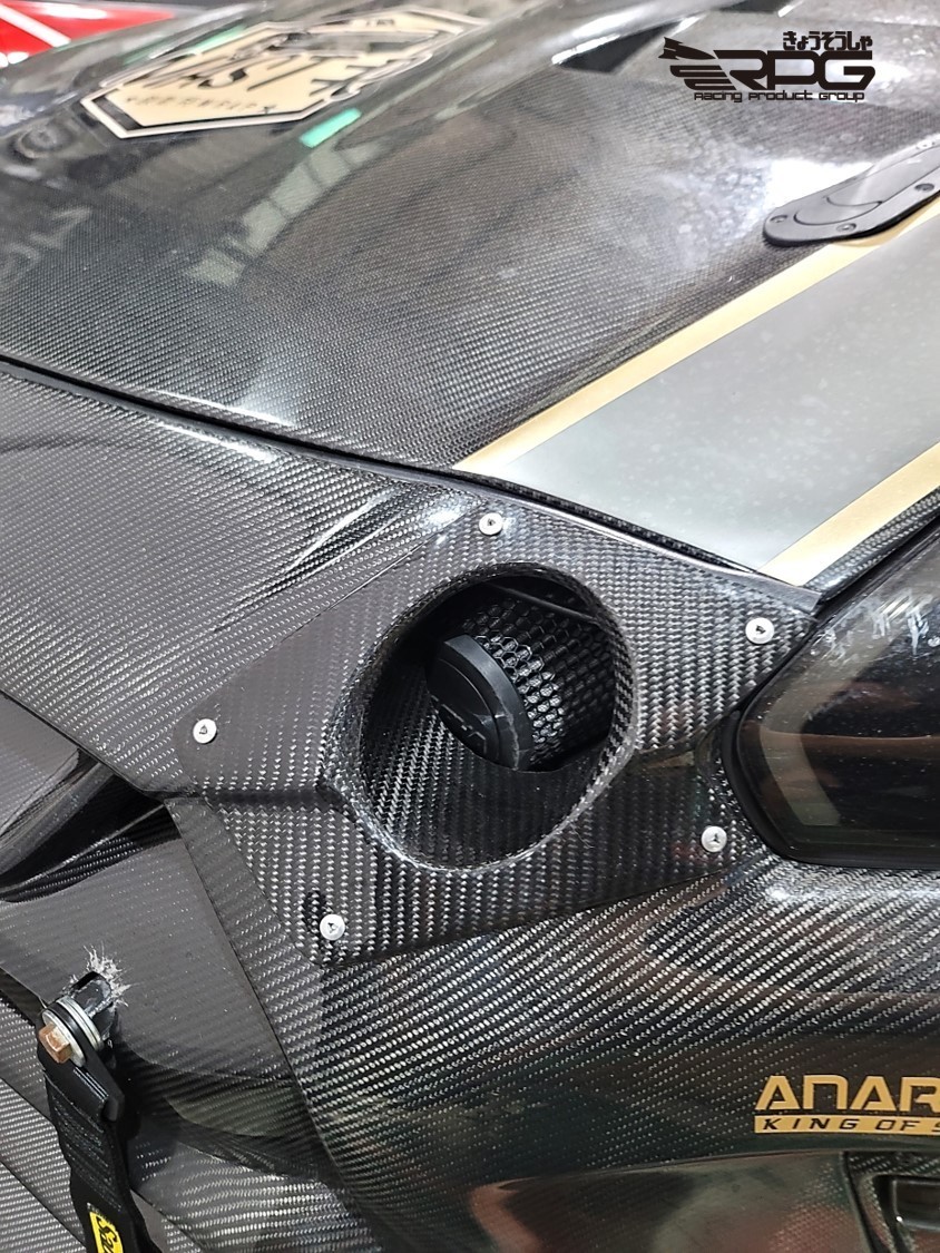 RPG Carbon Front Bumper Drag Race Air Duct for 08-14 Nissan R35 GTR 11 12 13 14