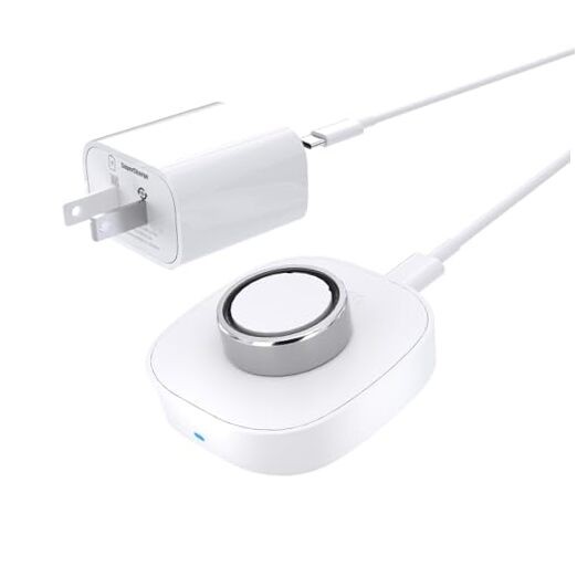 Charger for Oura Ring Gen4 (Size 9) - Fast Charging Dock with USB-C 9 (White)