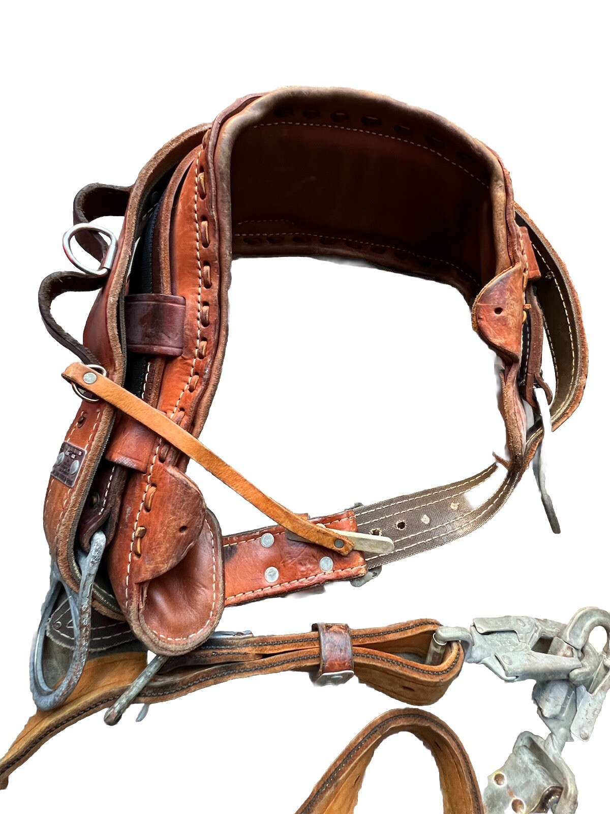 Bashlin Industries Co Lineman Utility Pole Tree Climbing Belt D29 Vintage