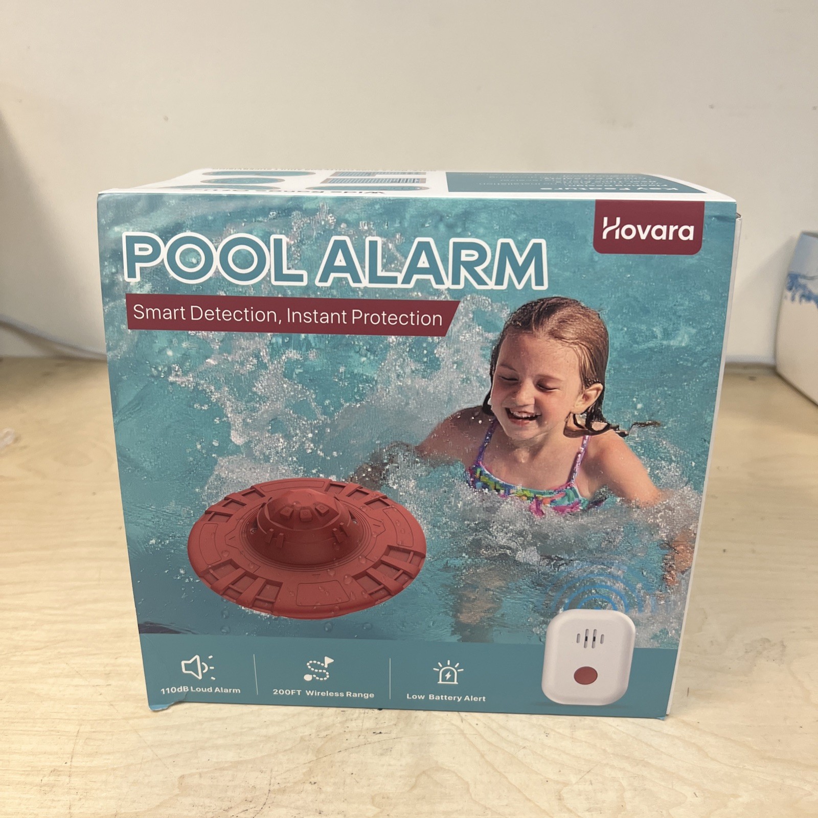 Hovara PS01 Pool Alarm for Above-Ground & In-Ground Pools, 110dB Safety Device