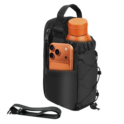 Magnetic Gym Bag for Men Women-Water Bottle Carrier Holder with Strap & Phone
