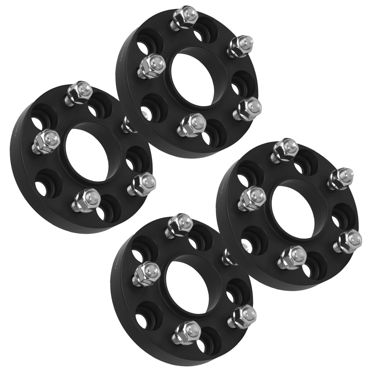 2pcs 1" Thick 5x4.5" to 5x4.5" Wheel Spacers M12x1.5 67.1CB For Hyundai Mazda