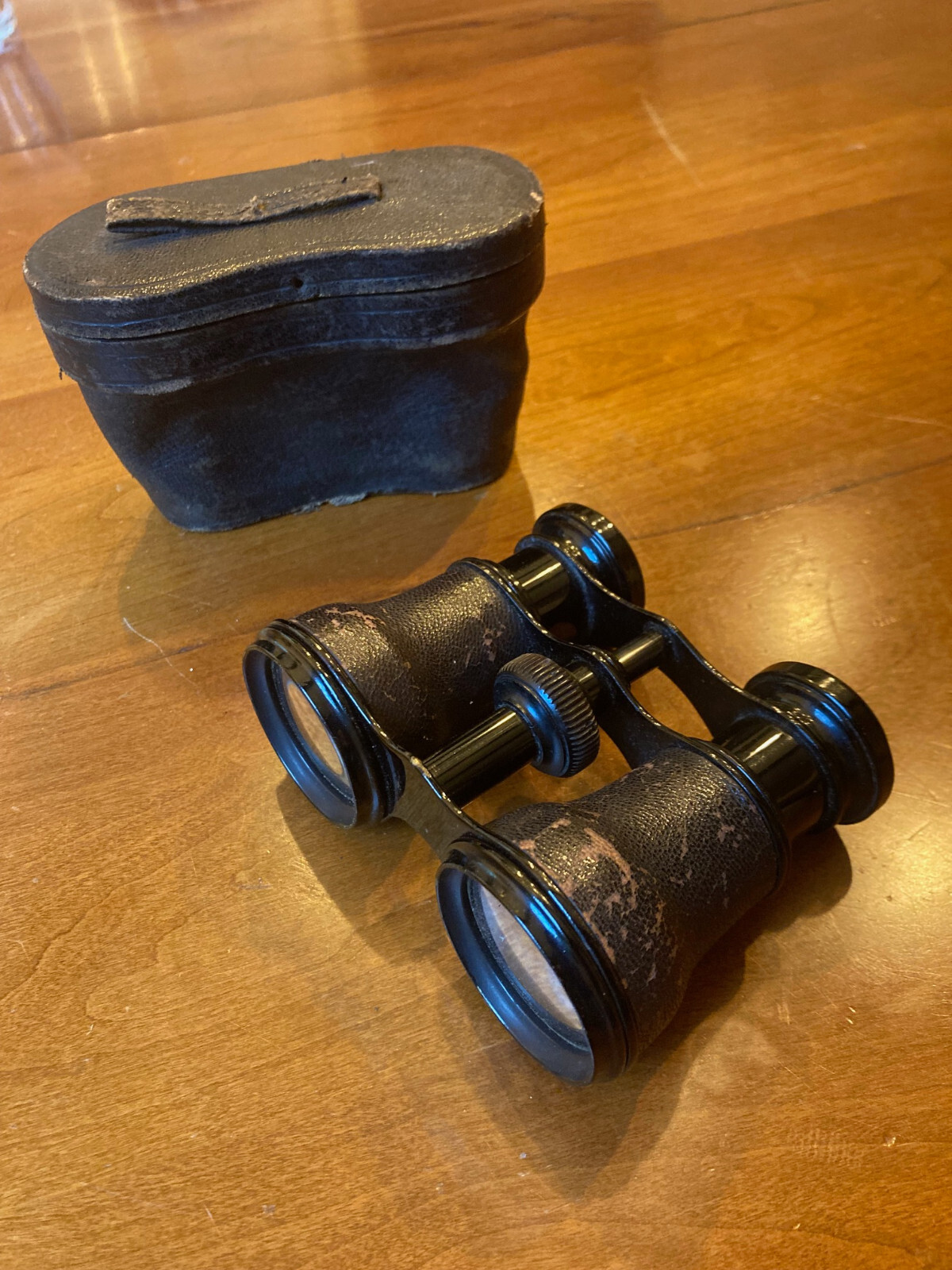 Antique Binoculars with Case. La Lorraine, Paris, Good Clean Glass