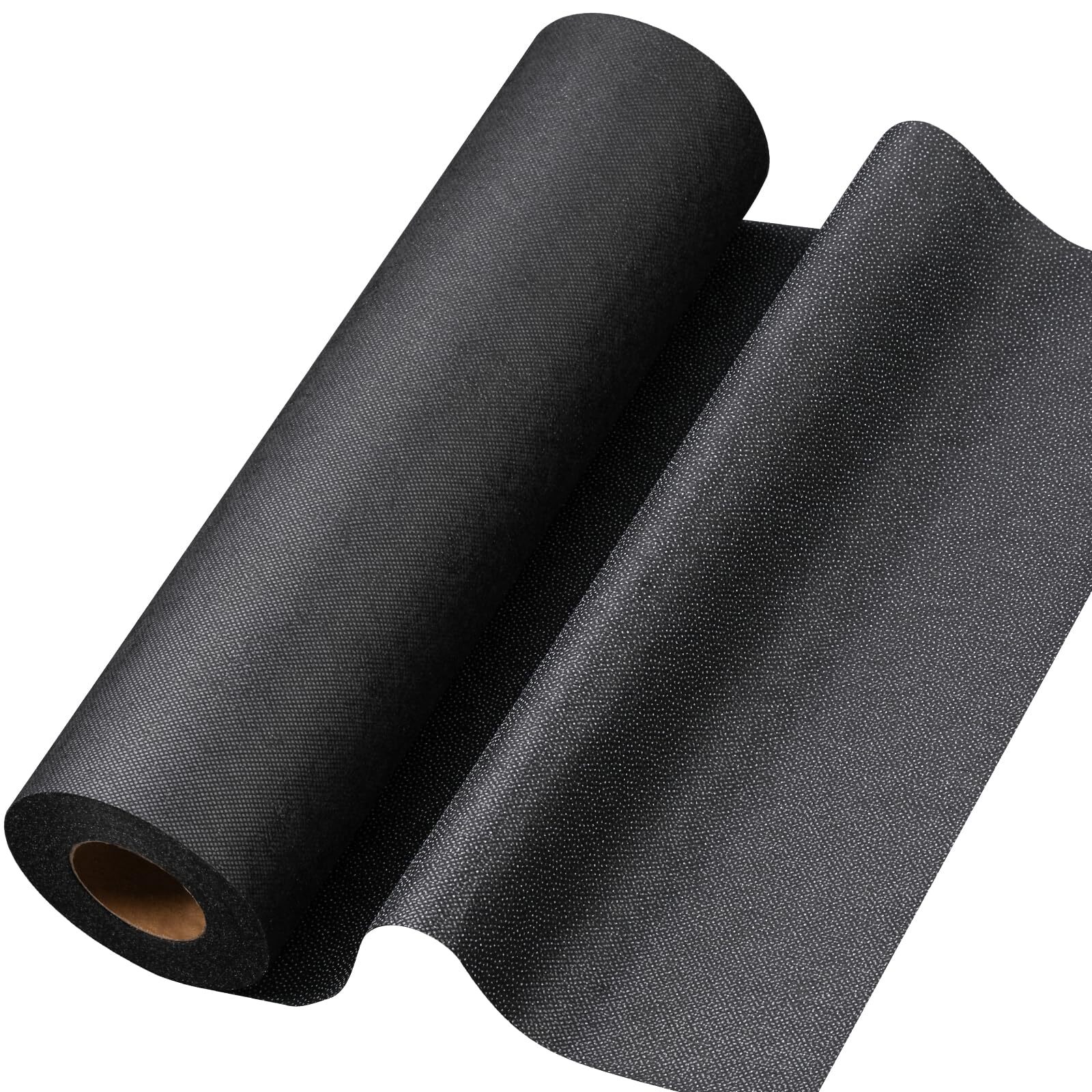 Medium Weight Interfacing Fabric for Sewing Black 11.6" x 30yd Iron On Non-Wo...