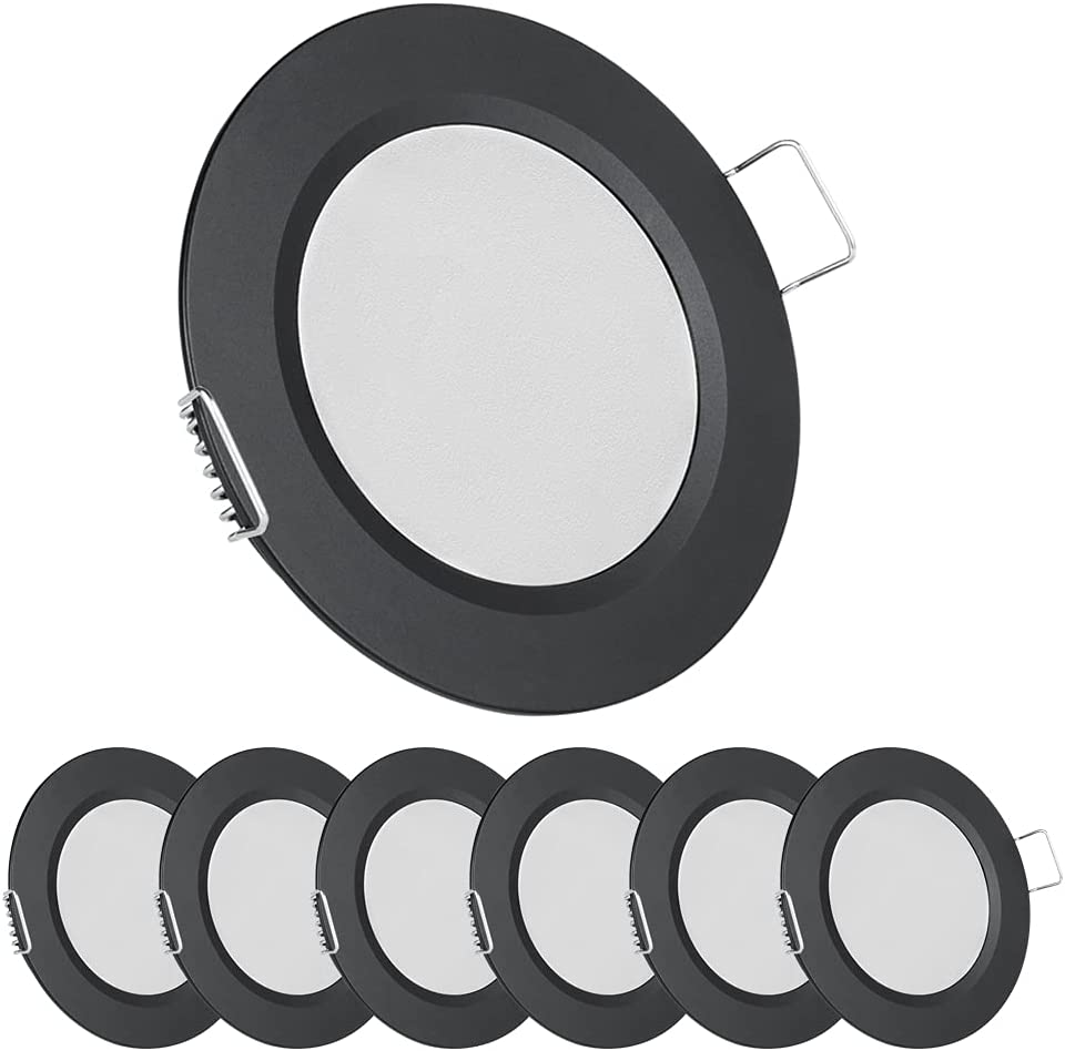 12 Volt LED Puck Light, RV Boat Recessed Mount Ceiling Light, 12V down Light for