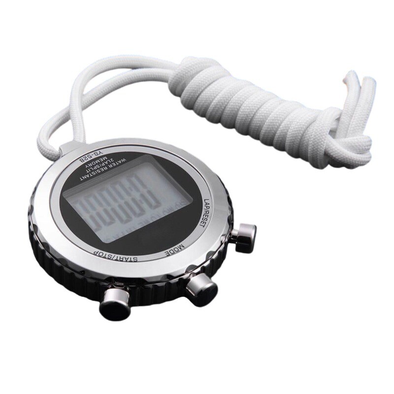 Metal Digital Timer Chronograph Stopwatch Sports Counter Waterproof Stopwatch