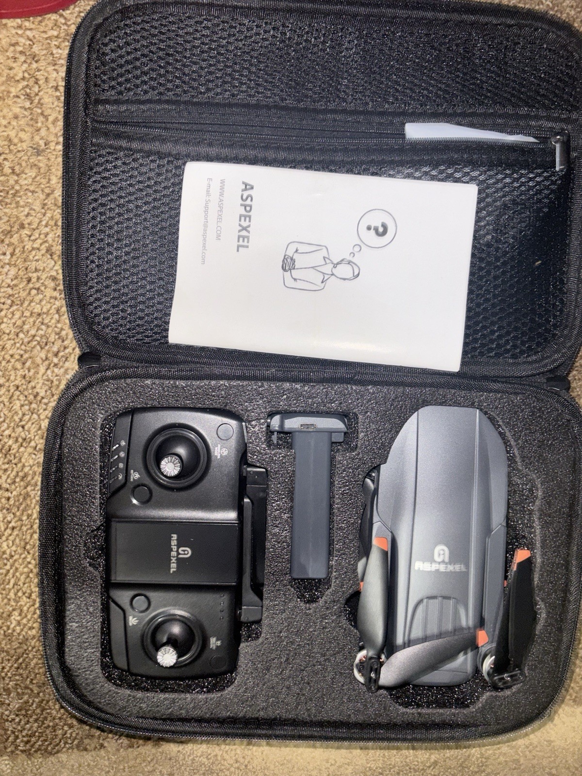 Aspexel G09 Pro Gray Portable Integrated GPS Aerial Mini Drone Ages 14+