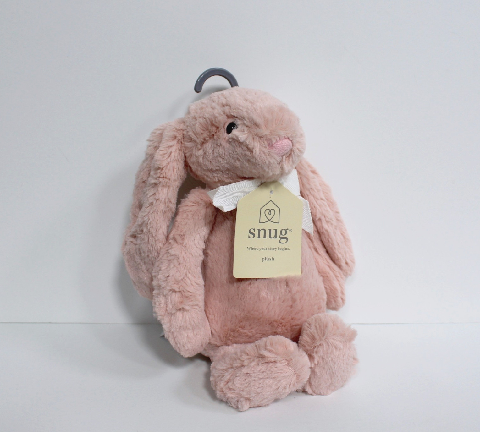 Snug Mauve Pink Bunny Plush Soft Baby Toy Stuffed Animal Lovey 12" Medium