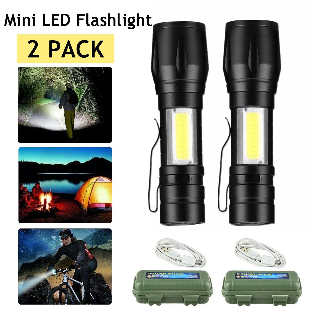 Tactical Flashlight Most Powerful 99000000LM LED Military Torch USB Rechargeable