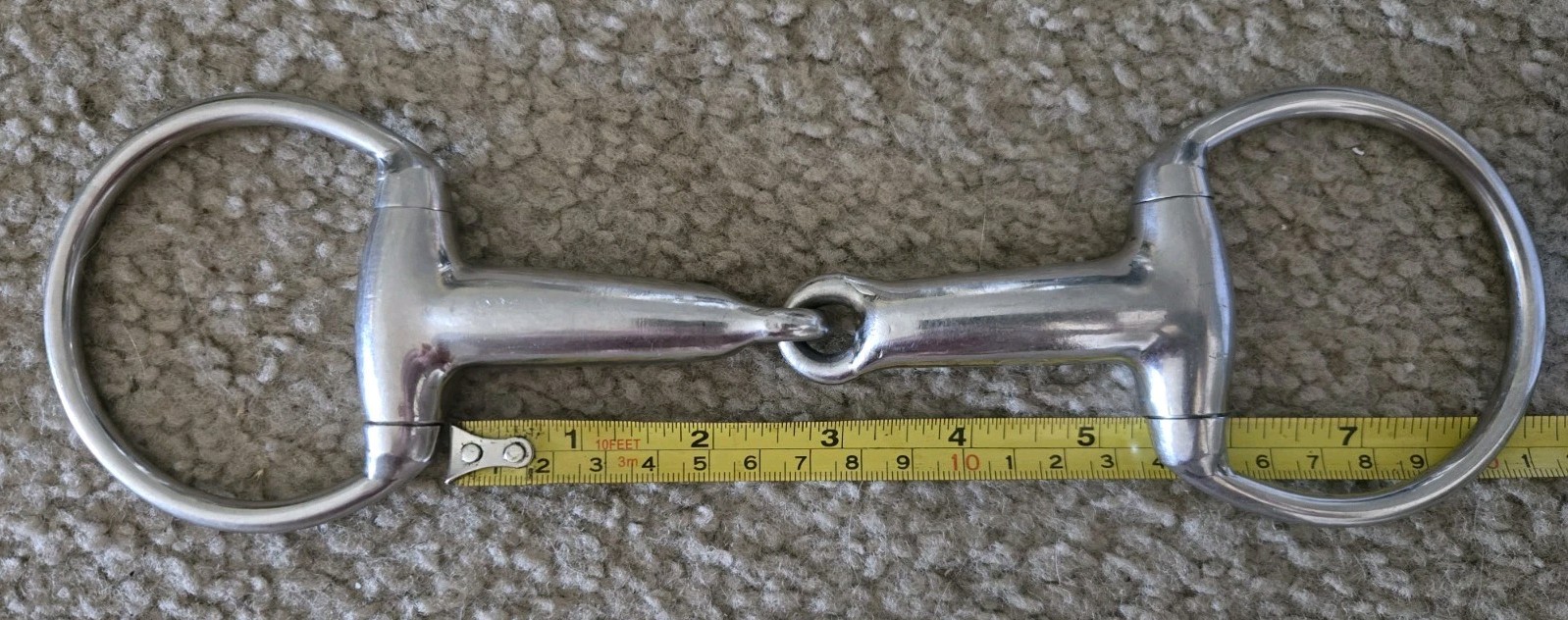 5" HS Herm Sprenger single jointed snaffle eggbutt *THE FAT ONE!*