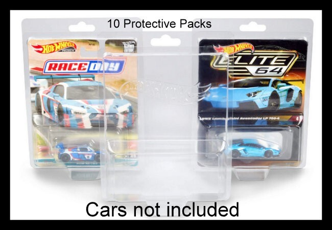 10 Hot Wheels Branded 1/64 Scale (Elite, Car Culture, Retro) Protective cases
