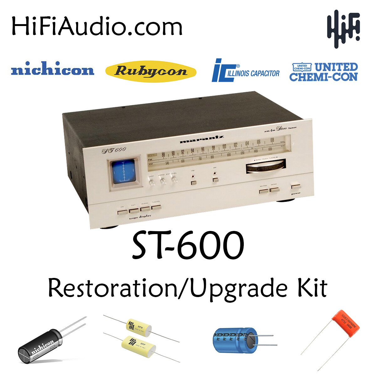 Marantz ST600 tuner rebuild restoration recap service kit repair capacitor