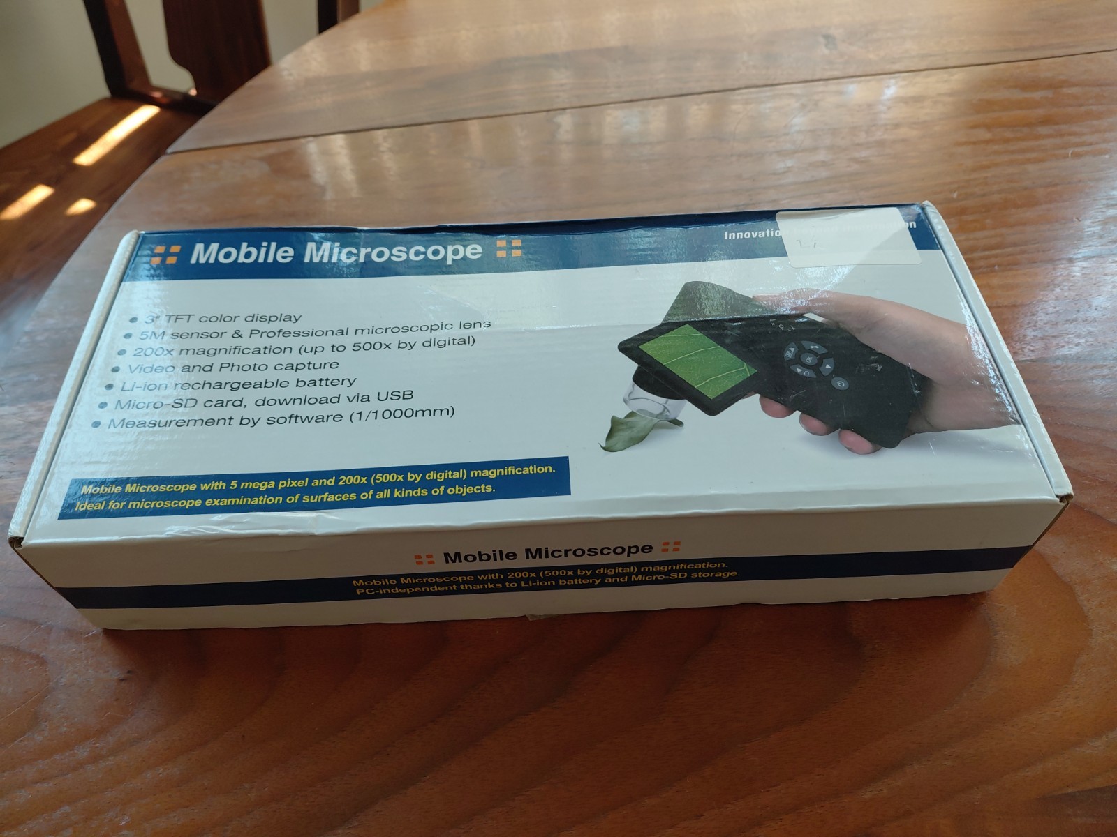 Mustcam Mobile Microscope 5m Handheld With 200x Magnification 500x Digital