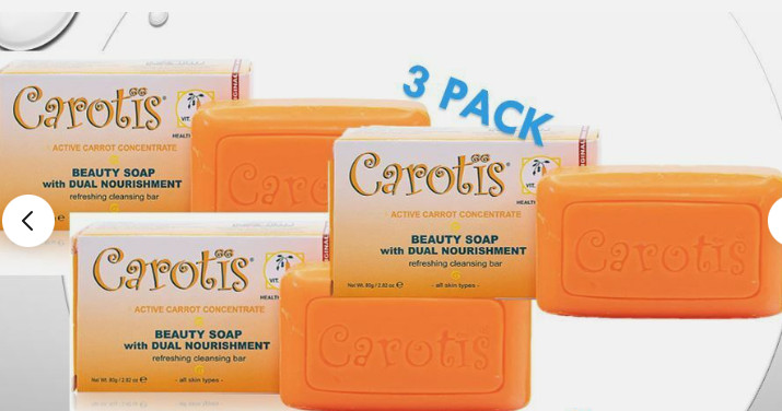 Carotis Active Carrot Concentrate Beauty Soap Dual Nourishment 80g pack 3