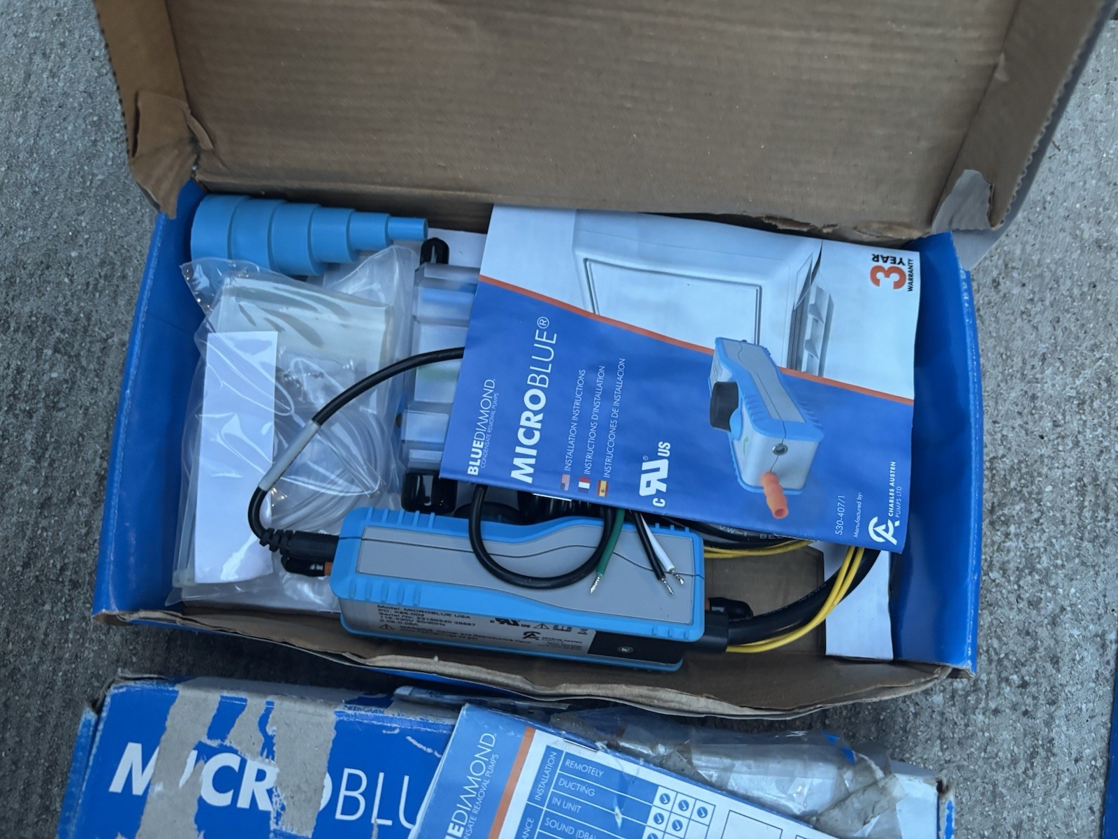 micro blue pump Blue diamond pumps inc. unit 3.5 kw dual voltage pump
