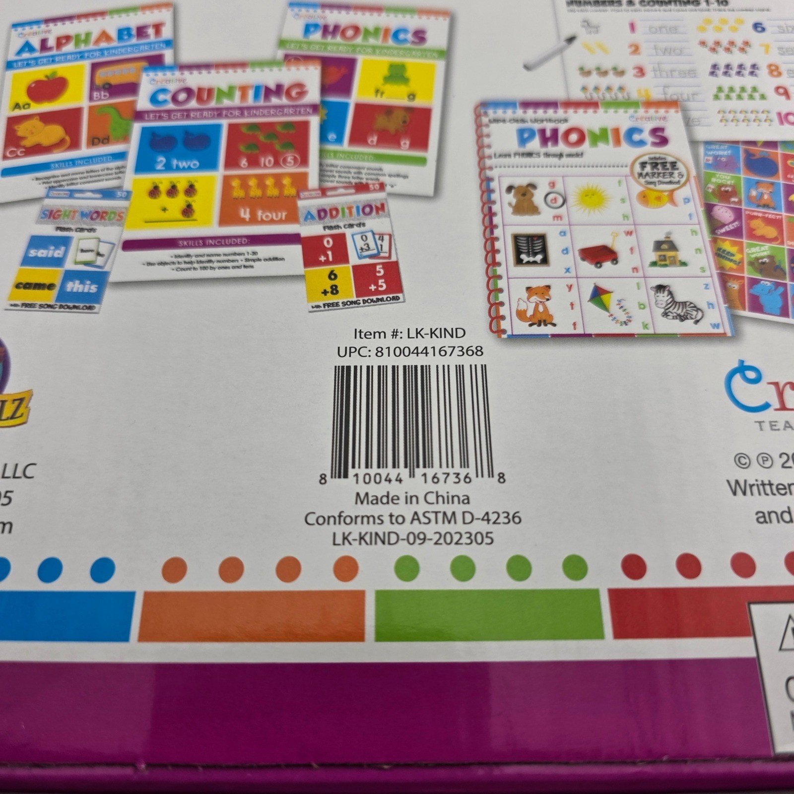 Creative Teaching Materials Kindergarten Learning Kit Educational Set New