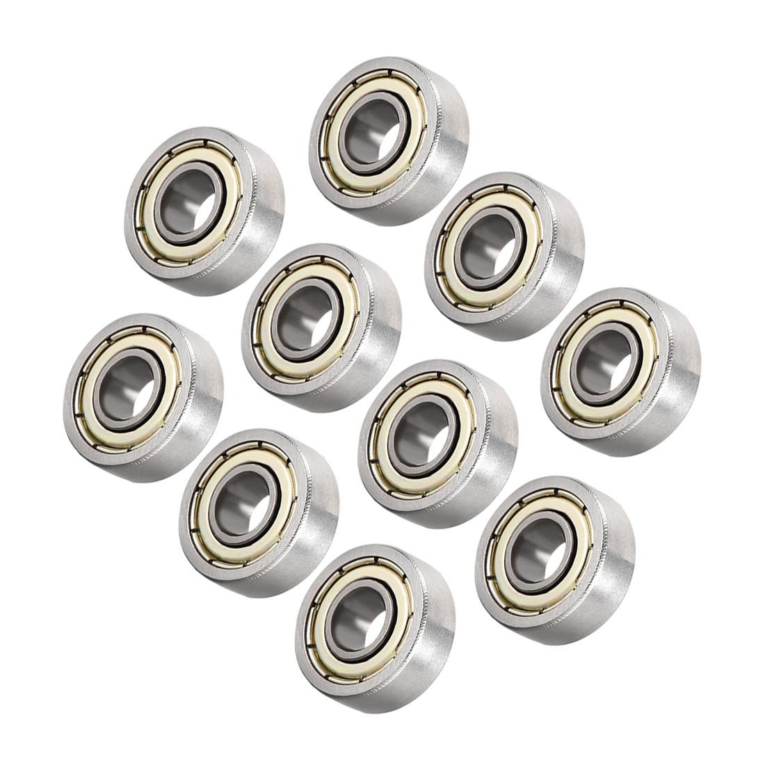 10Pcs 5mmx14mmx5mm Deep Groove Ball Bearing Micro Motor Double Shield 605ZZ