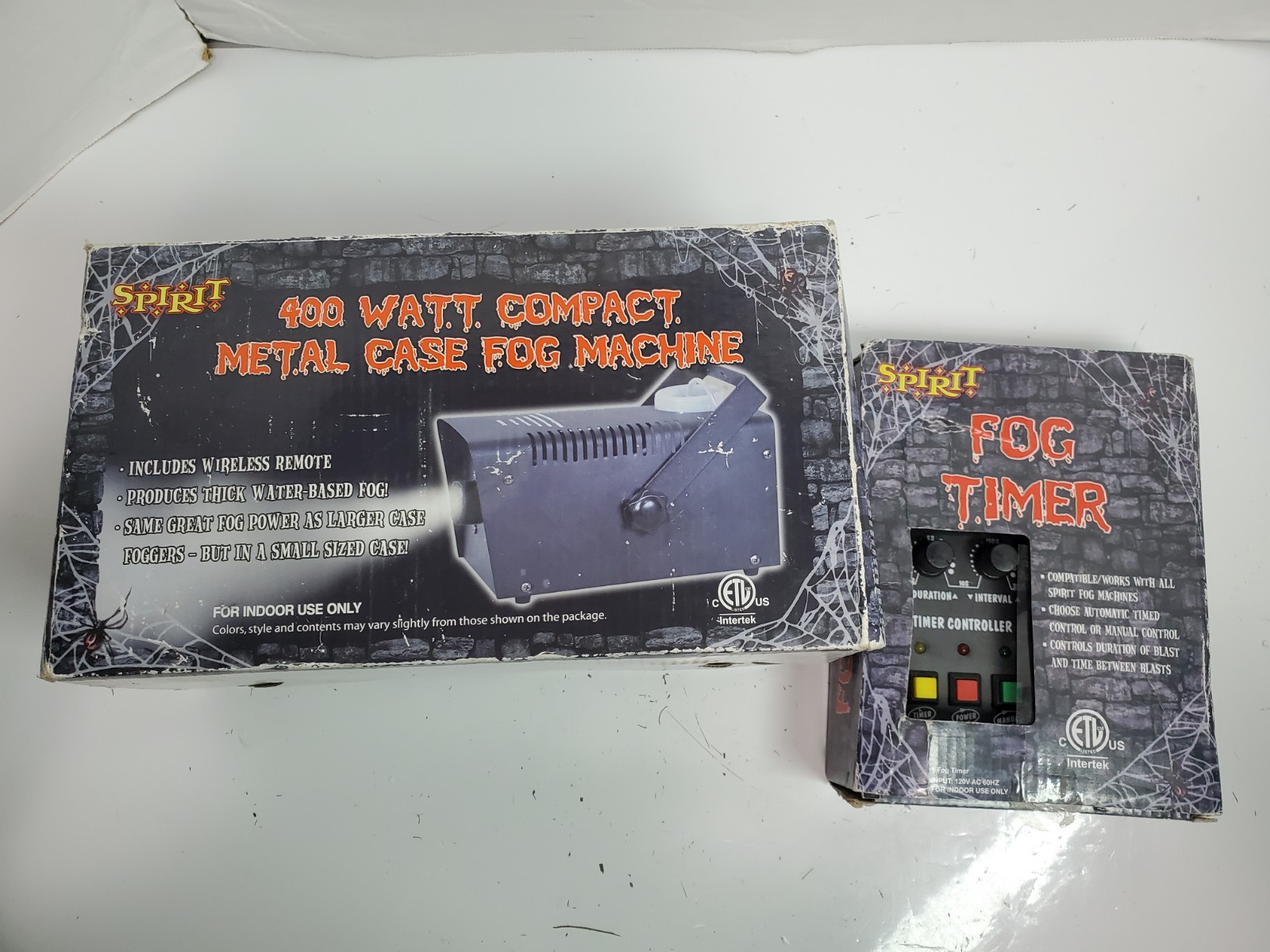 Spirit Halloween 400W Fog Machine with Timer - NEW Unused