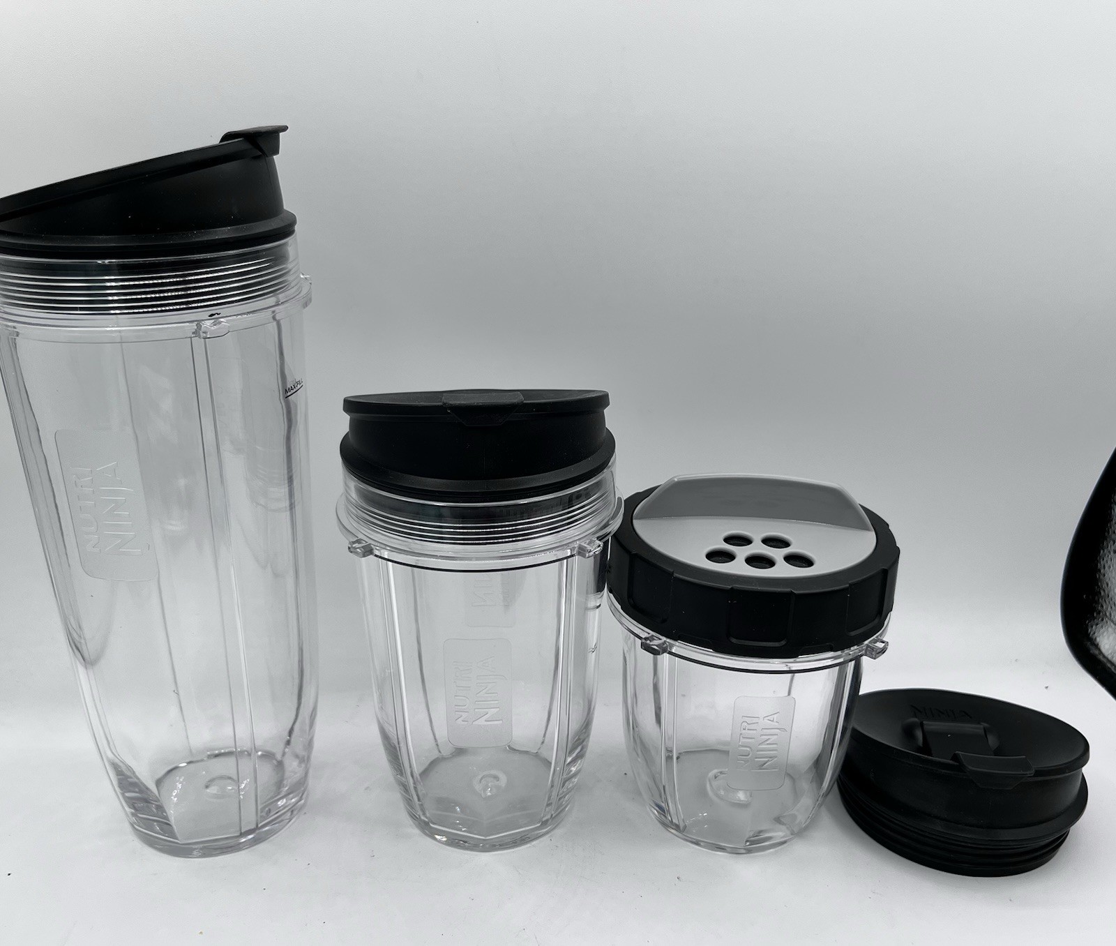 OEM 3 Nutri Ninja Blender cups with lid