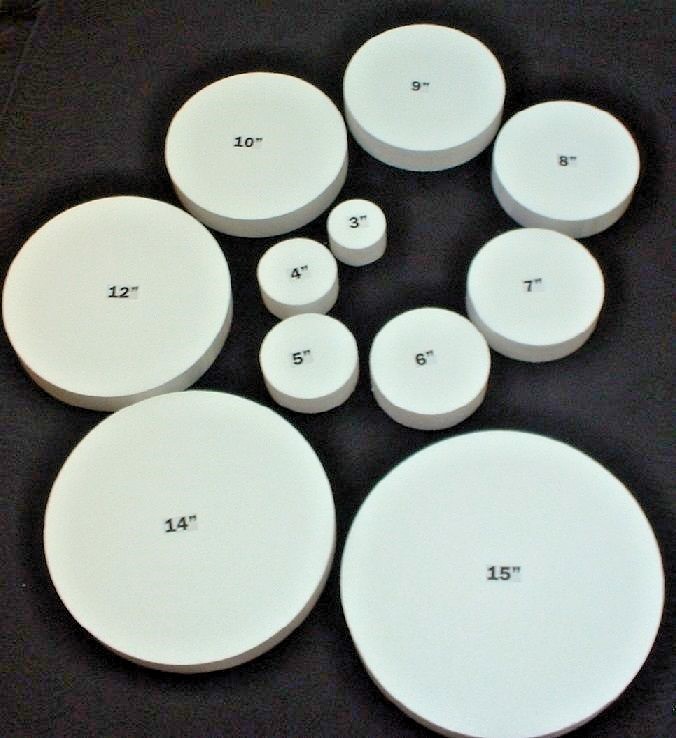 Foam ROUND Disc 2" Thick Sizes 3"-15" Width Floral Arranger styro-foam Craft