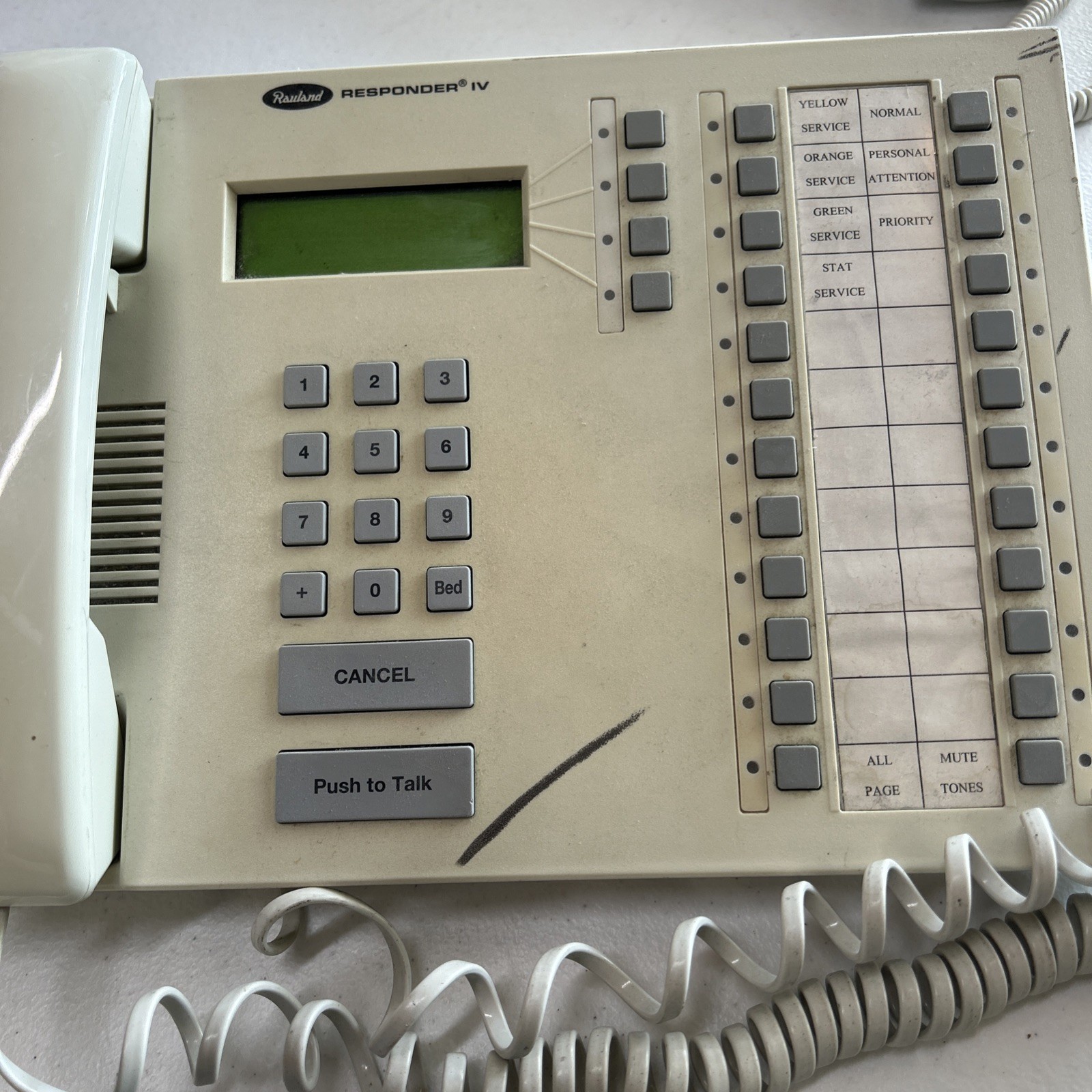 Rauland Model NCLCD, Responder IV Master Console Needs Cord