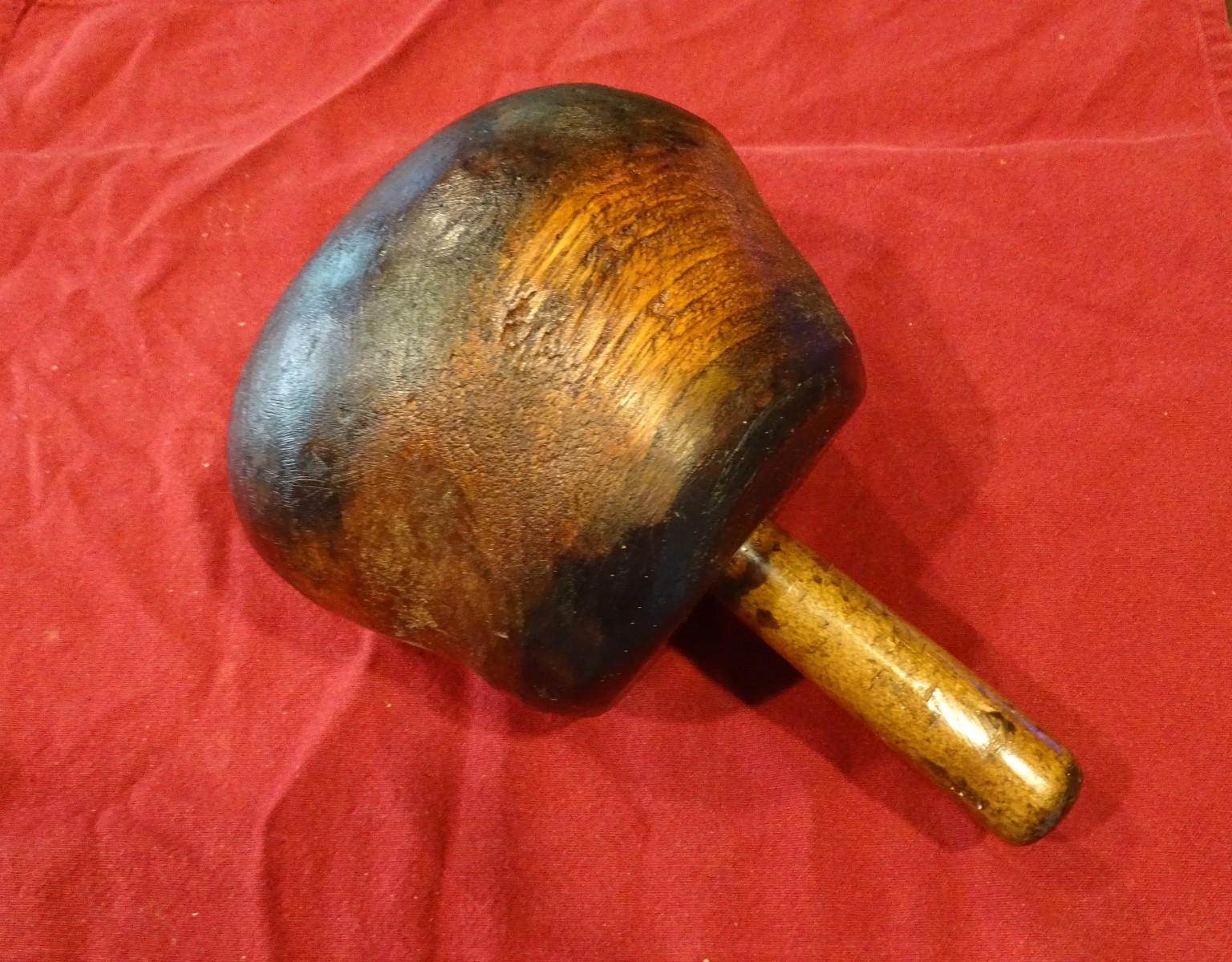 Vintage Massive Wooden Sculptor, Carpenter, or Mason's Mallet Hammer Beautiful