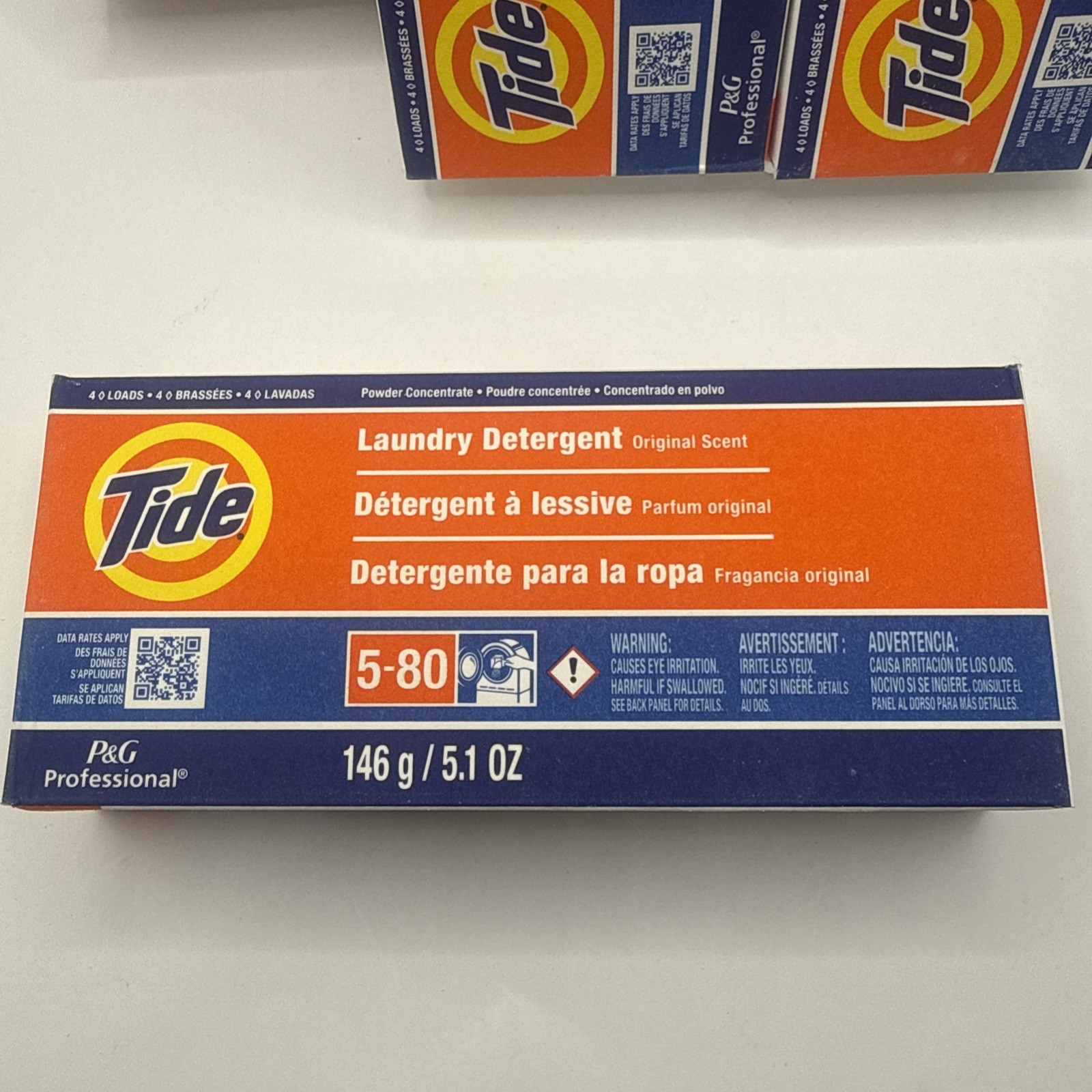 11 Boxes Tide Laundry Detergent Powder, 5.1 oz Original Scent 4 Loads Each Prop