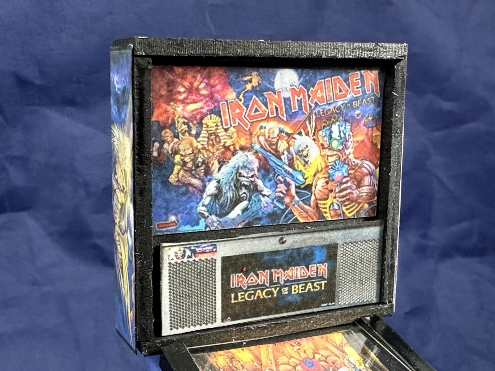 Custom Mini Arcade Machine Model (1:18 Scale): Stern Iron Maiden Pinball