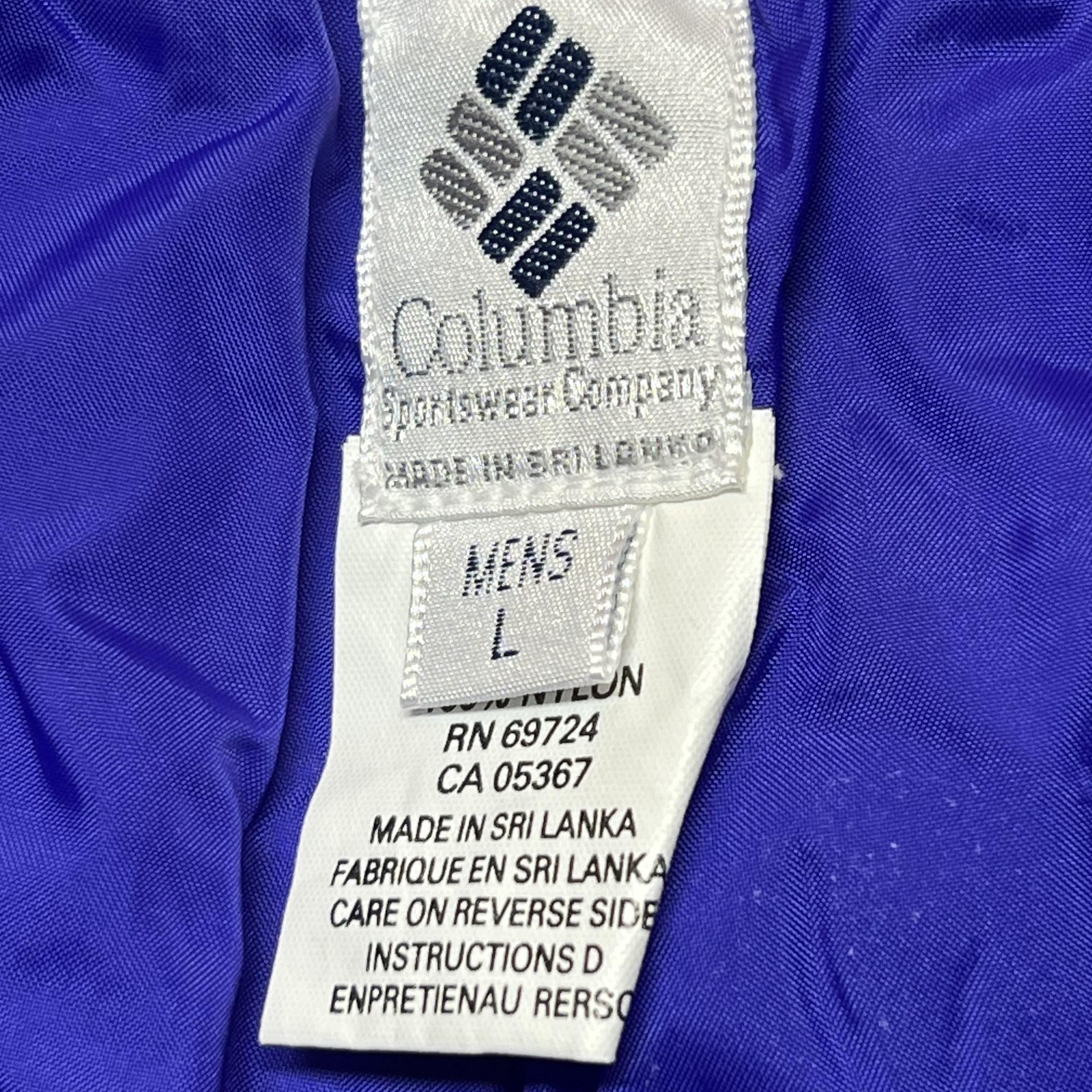 Columbia Snow Pants Mens Large Blue Ski Shell Elastic Waist Pull On Pockets