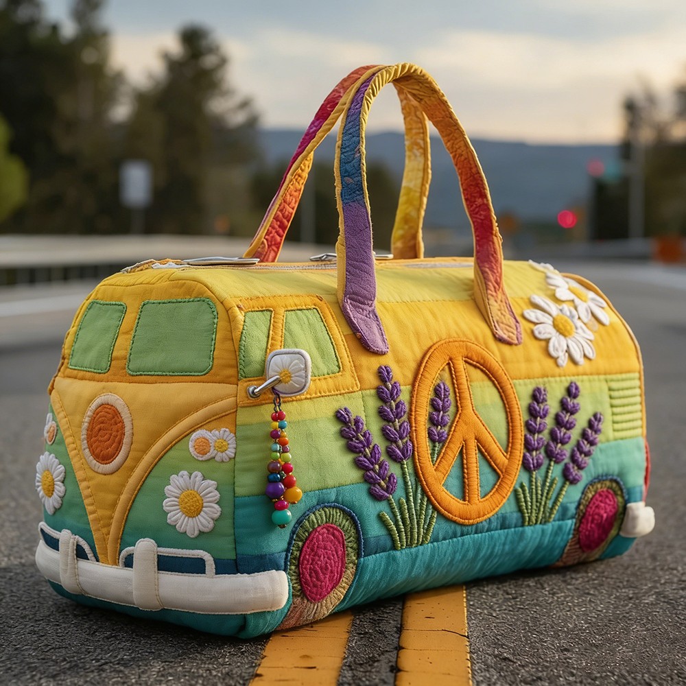 Quilted Embroidery Travel Duffel Bag Handbag Multi-use Sport Gym Luggage Bag 74
